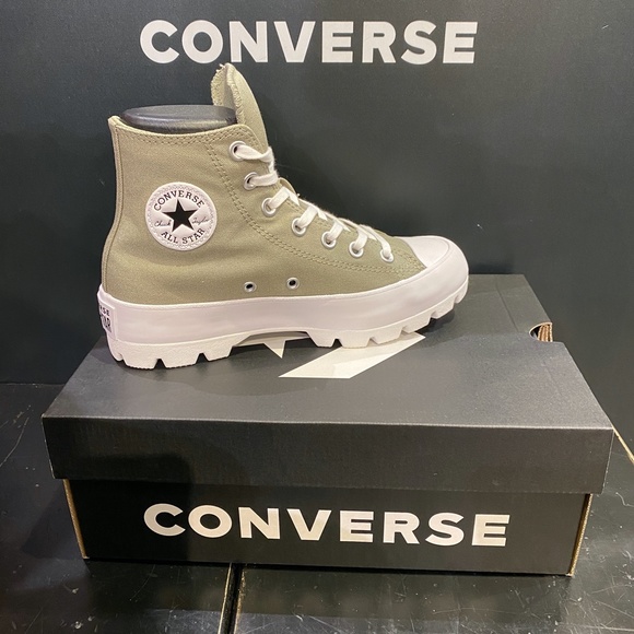 Converse Shoes - New Converse Lugged CTAS Hi Sneakers Olive